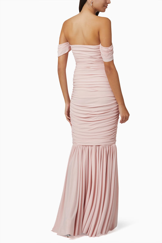 Off The Shoulder Mermaid Ruched- Norma Kamali