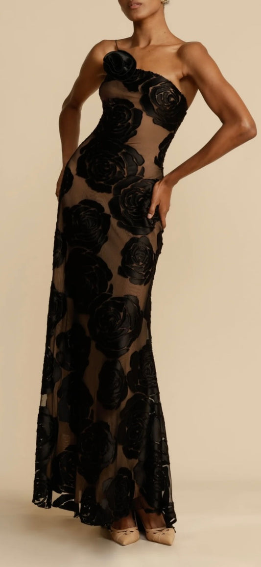 One Shoulder Floral- Arcina Ori