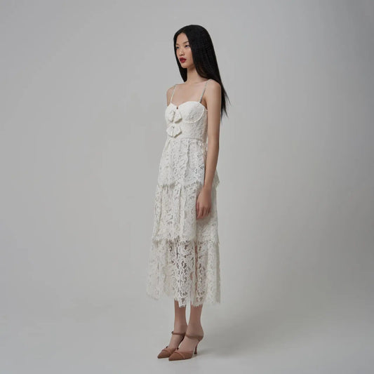 Fringe Lace with Bow- Self Portrait