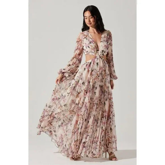 Floral Longsleeve With Cutouts- ASTR The Label