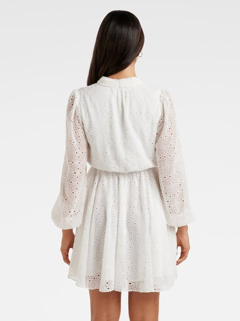 Long Sleeve Eyelet A-line- Evernew Melbourne