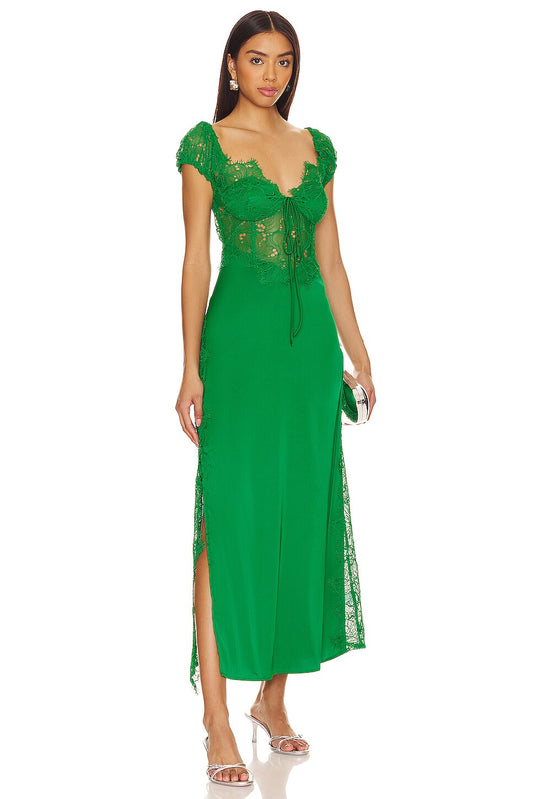 Cap Sleeve Lace With Slit- For Love & Lemons