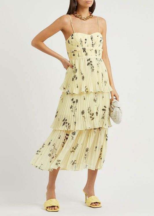 Tiered Floral Bustier- Self Portrait