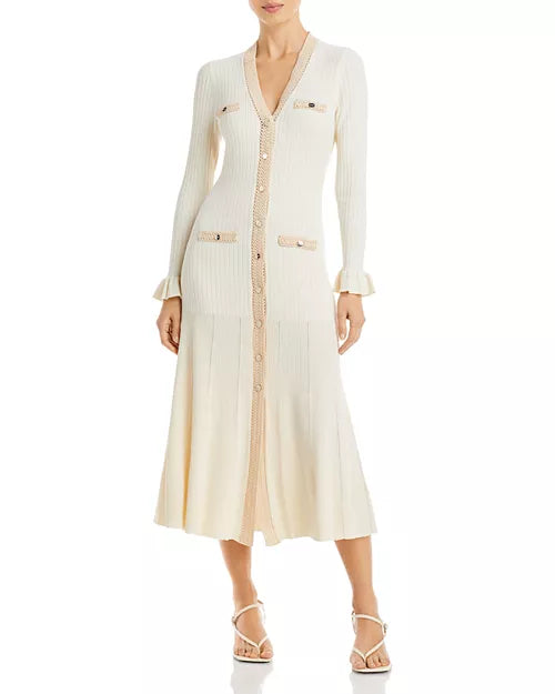 Crochet Trim Knit- Sandro