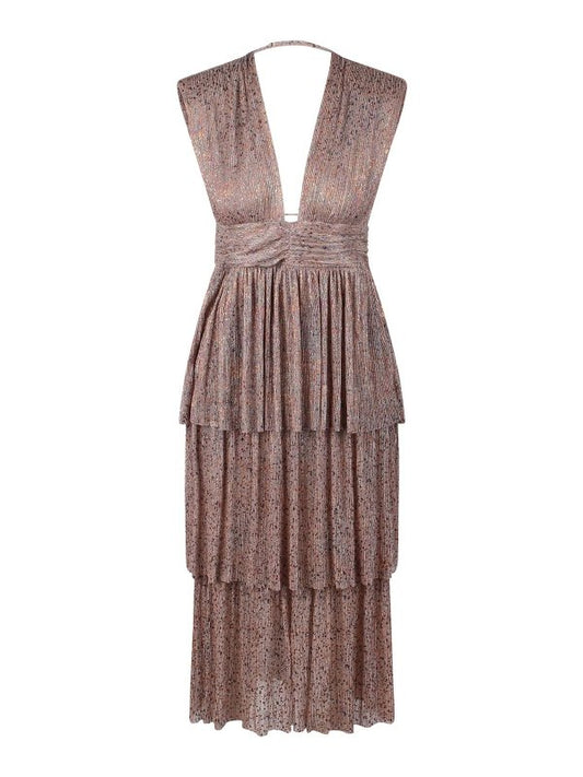 Tiered V-Neck- Sabina Musayev