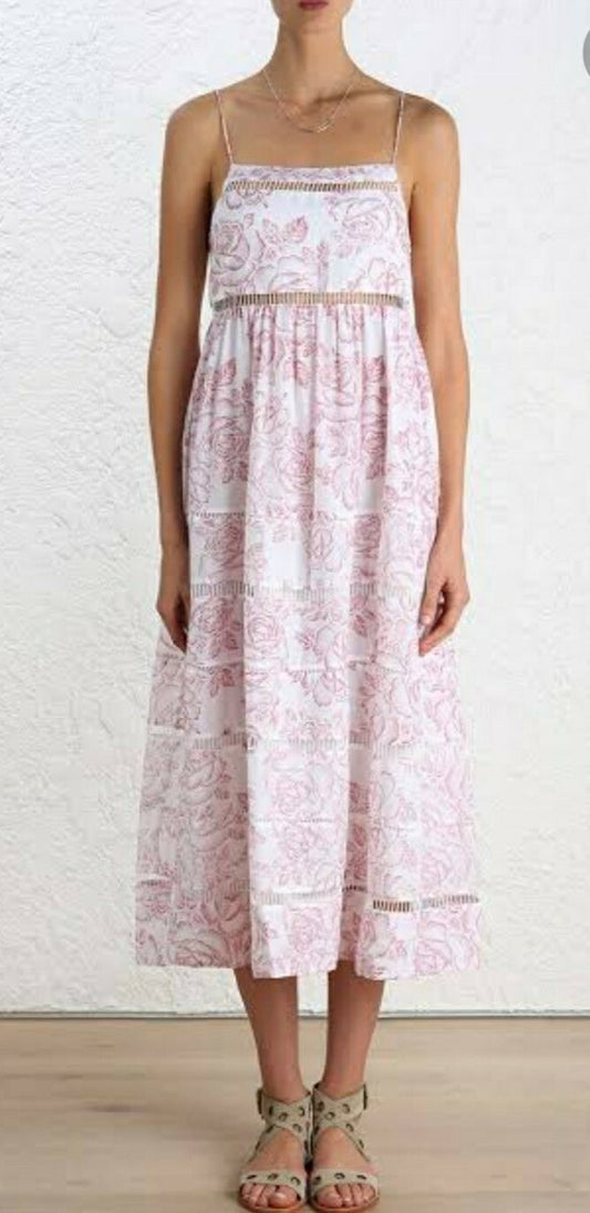 Spaghetti Strap Square Neck- Zimmermann