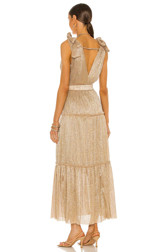 Tie Shoulders Low V Tiered- Sabina Musayev