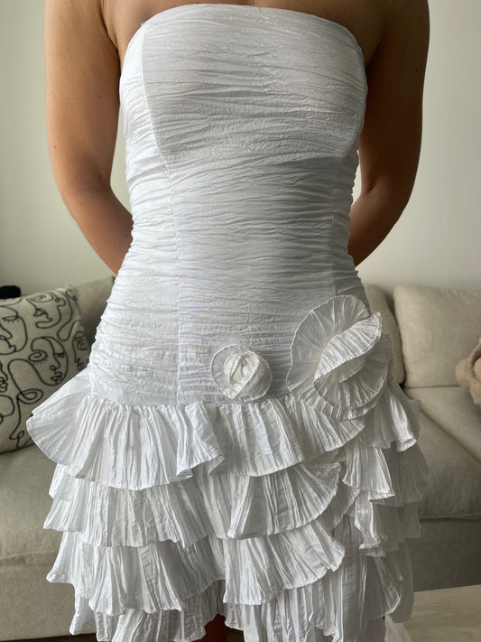 Corset with Floral Appliqué- Vintage