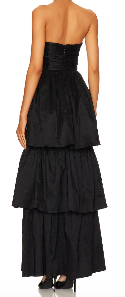 Highlow Tiered Ruched Strapless - Lovers and Friends
