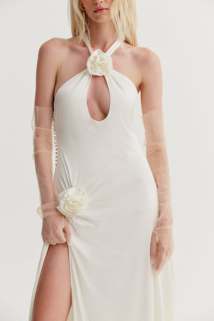 Halter neck With Rose Details- For Love and Lemons