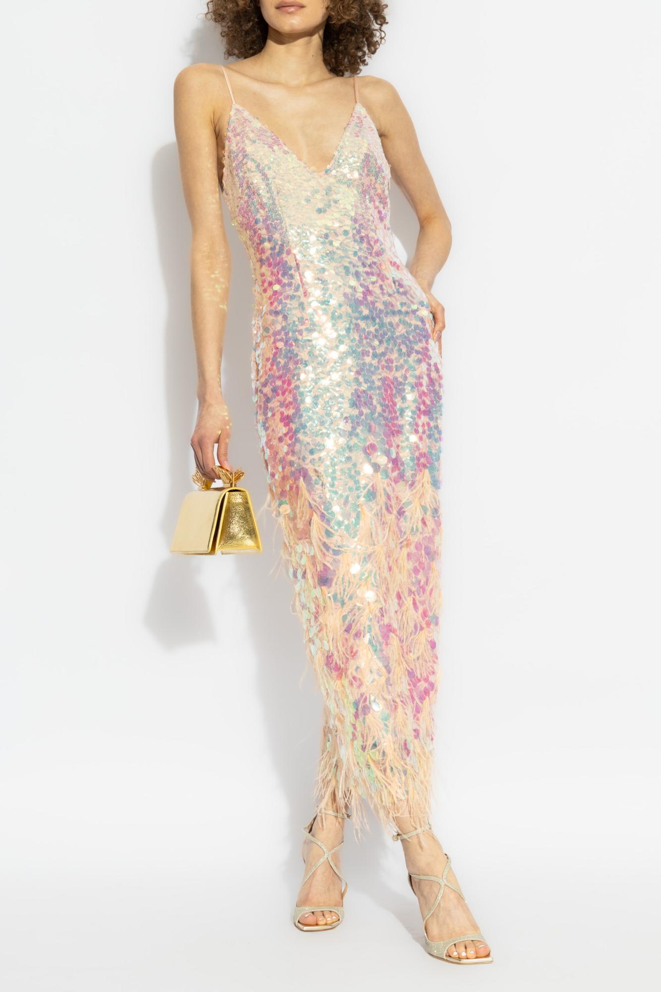 Sequin With Feather- LoveShackFancy