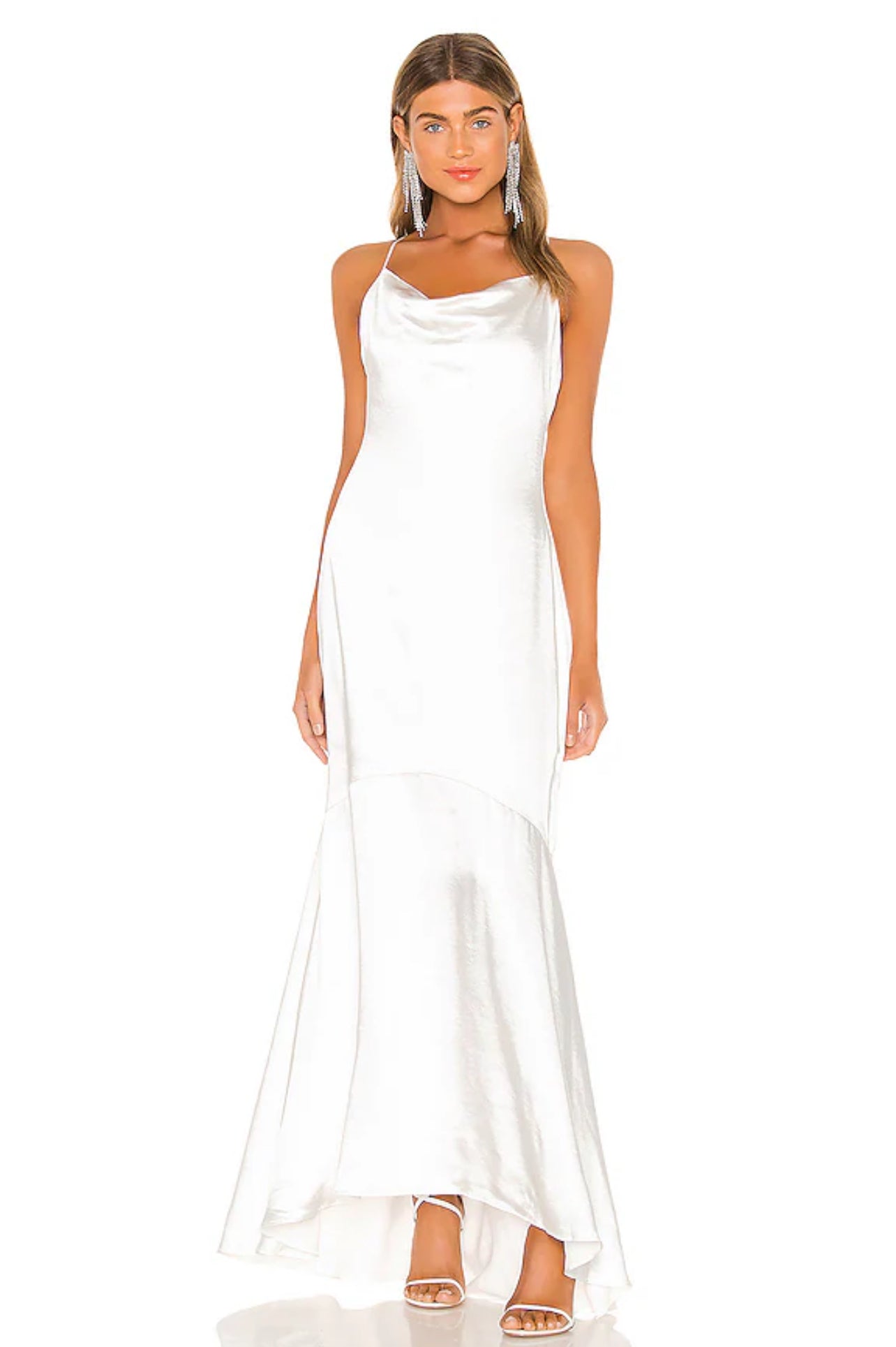 Satin Criss Cross Low Back - Elliatt