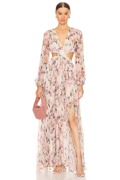 Floral Longsleeve With Cutouts- ASTR The Label