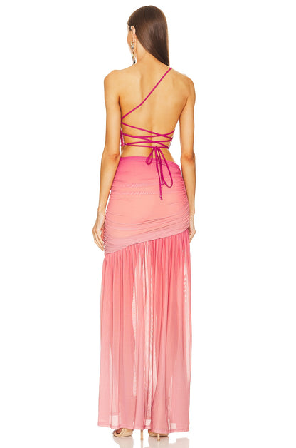 One Shoulder Sheer bottom- Michael Costello