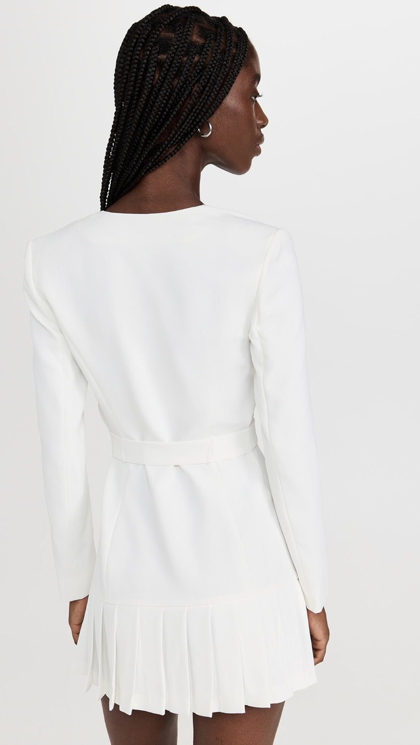 Pleated Blazer Style- Amanda Uprichard