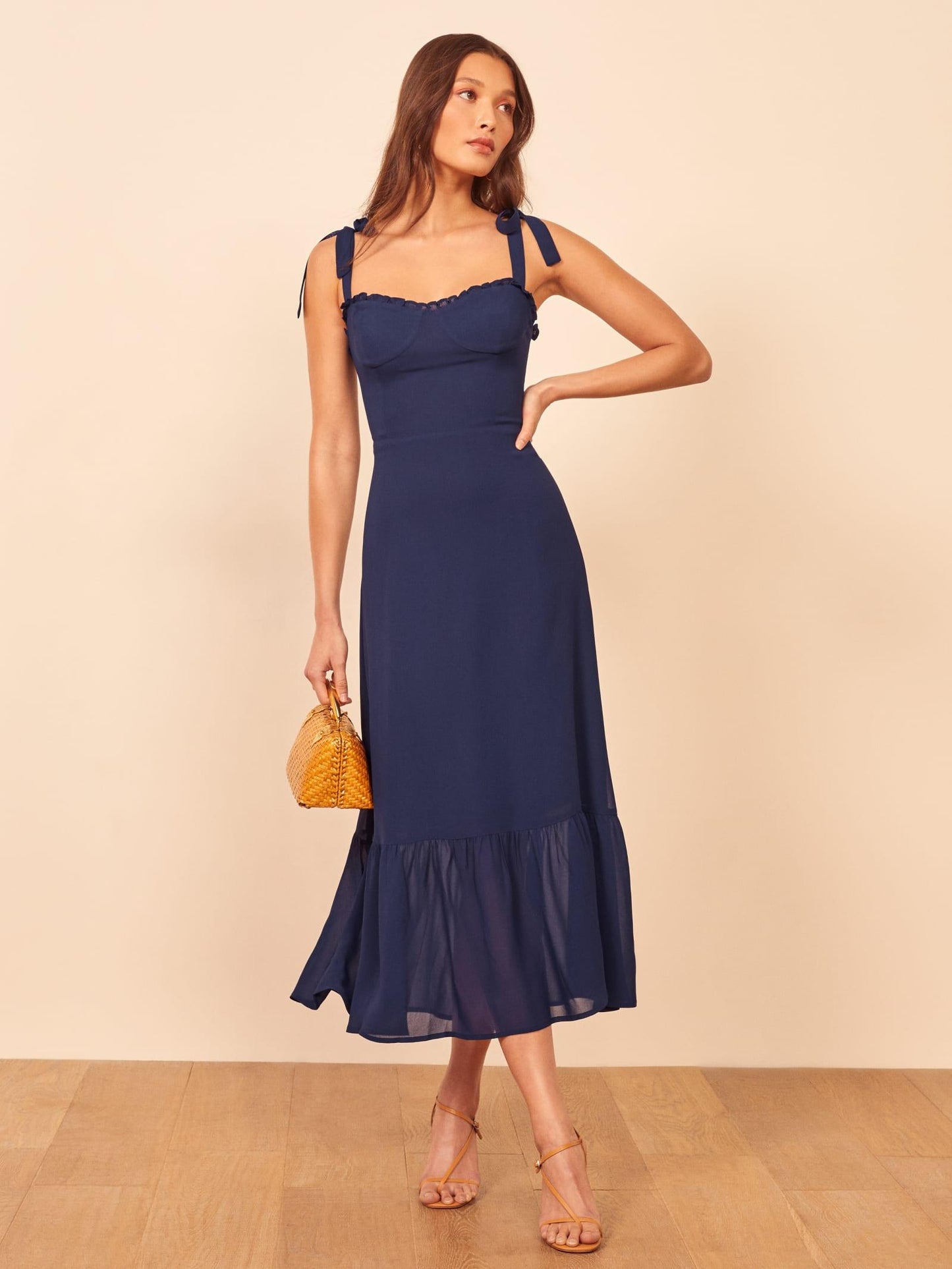 Ruffle Trim with Ties- Reformation