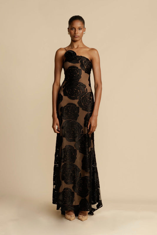 One Shoulder Floral- Arcina Ori