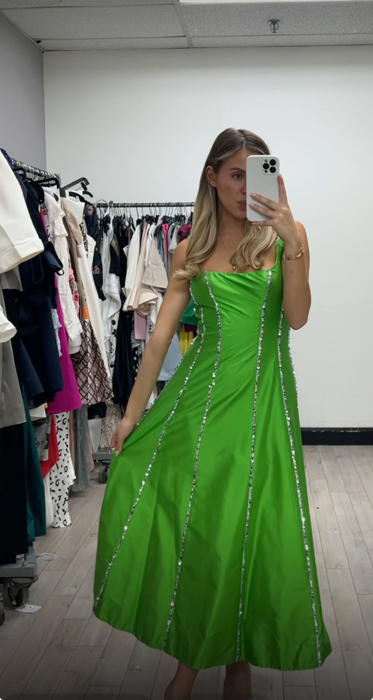 Satin Princess Cut with Sequins- Rasario