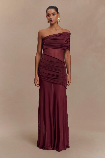 Draped One-Shoulder- Meshki