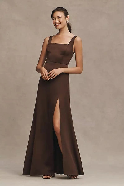 Square neck Satin - BHLDN
