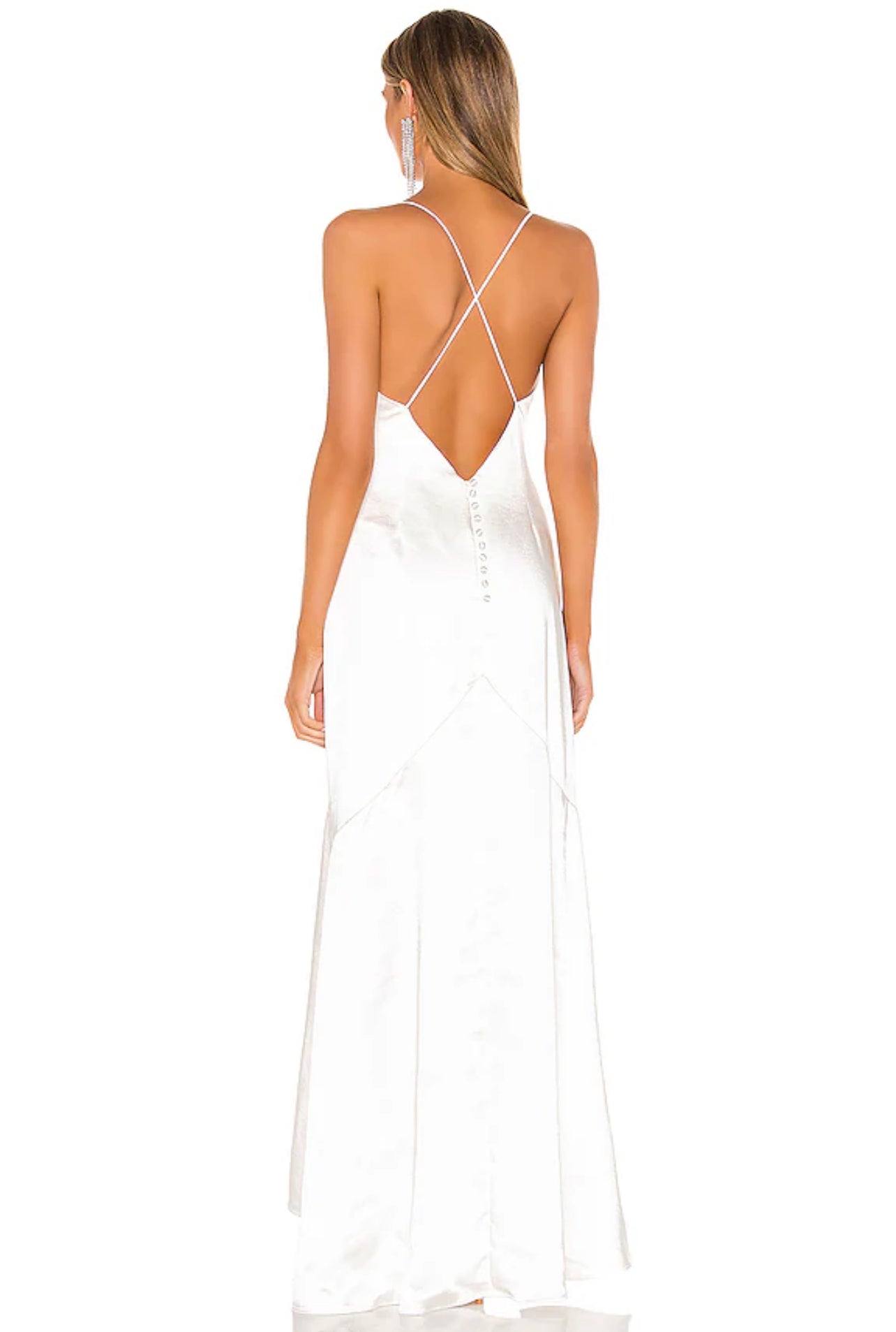 Satin Criss Cross Low Back - Elliatt