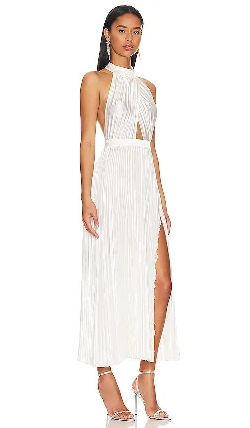 Halterneck Split Gown- l’idee