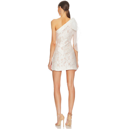 One Shoulder Tulle Tie- Elliatt
