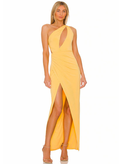 One Shoulder Cut-Out -Michael Costello