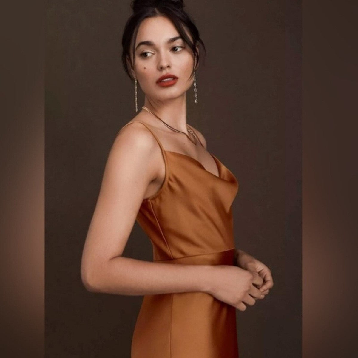 Satin Cowl- Neck- BHLDN