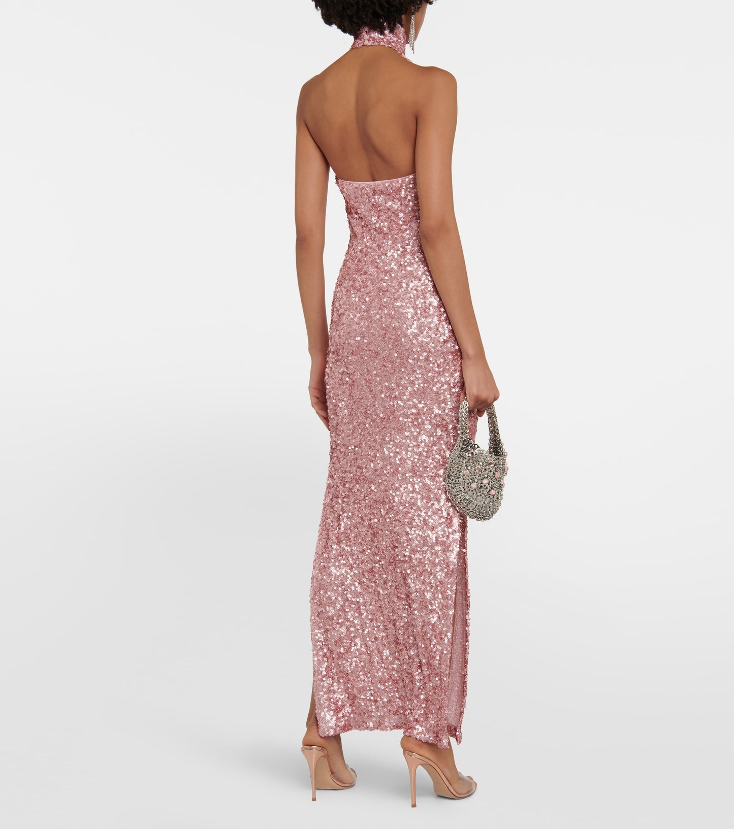 Sparkly Halter Turtleneck- Rotate