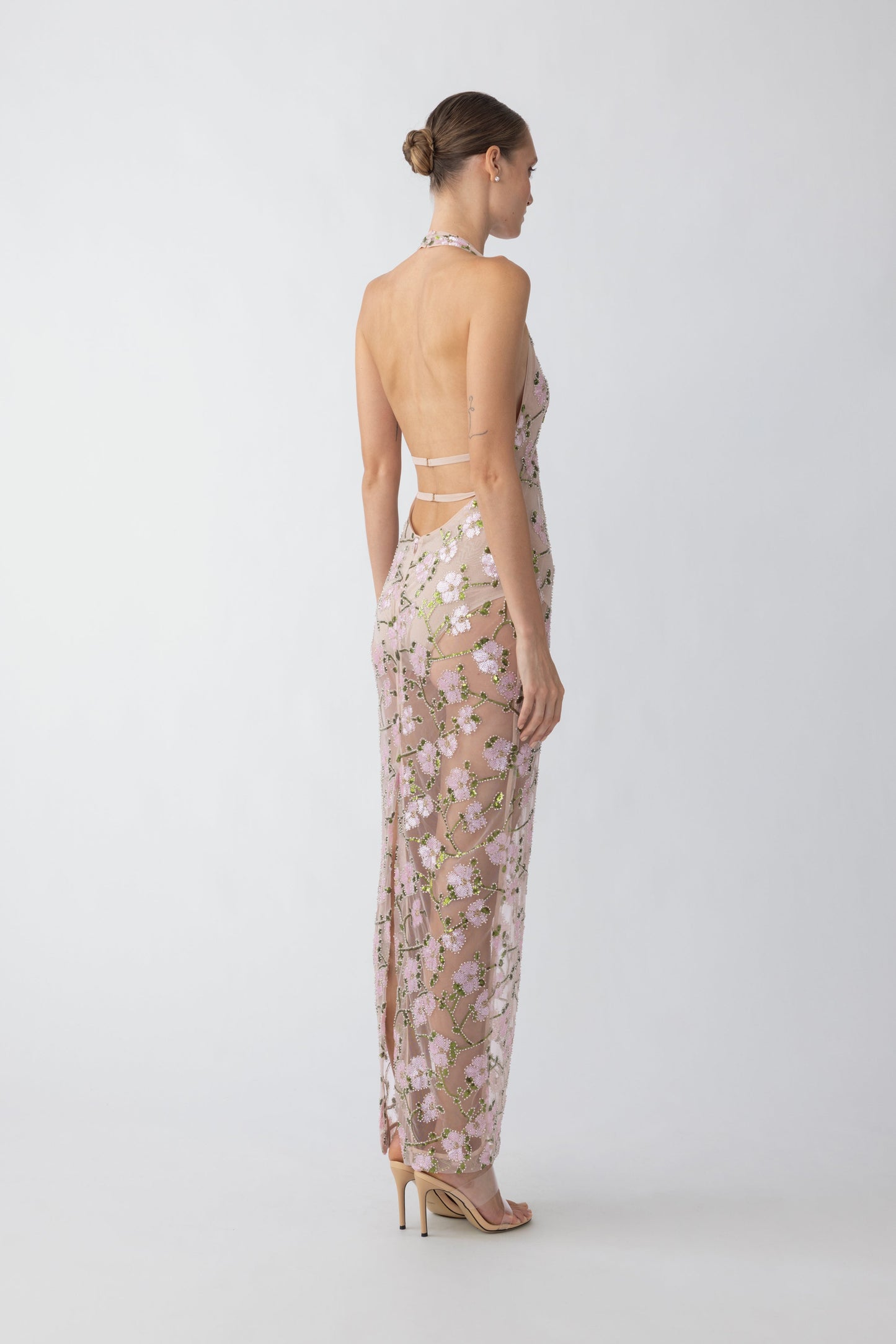Beaded Floral With Bodysuit- Sau Lee