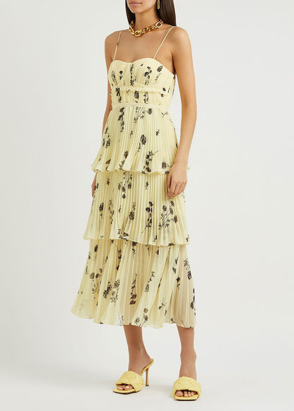 Tiered Floral Bustier- Self Portrait