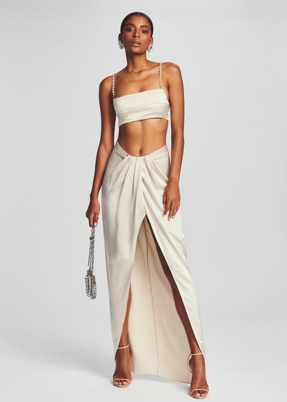 Satin Ruched Set- Retrofete