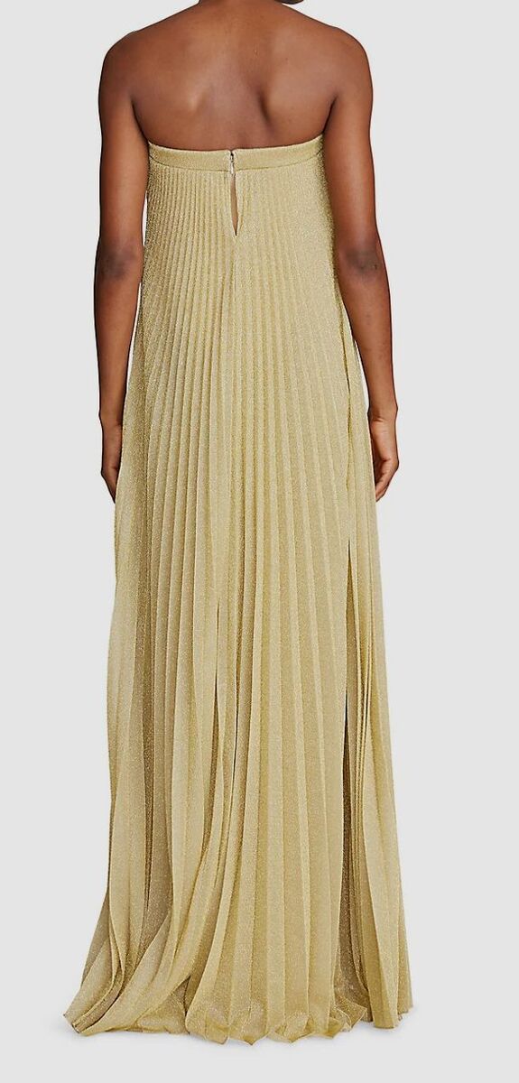 Flowy Strapless Shimmery- Halston
