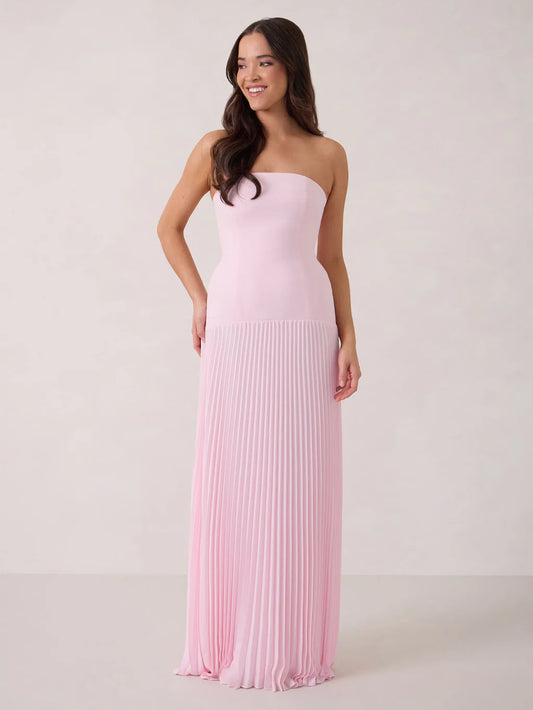 Strapless Pleated- Park and Fifth