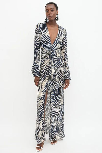 Deep V Long Sleeve- Rat & Boa
