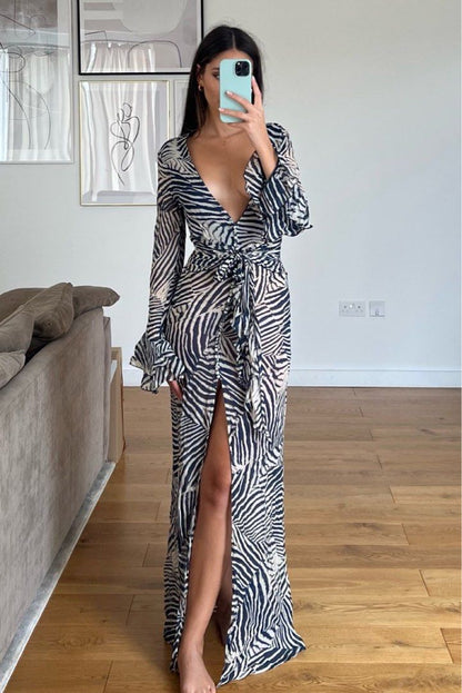 Deep V Long Sleeve- Rat & Boa