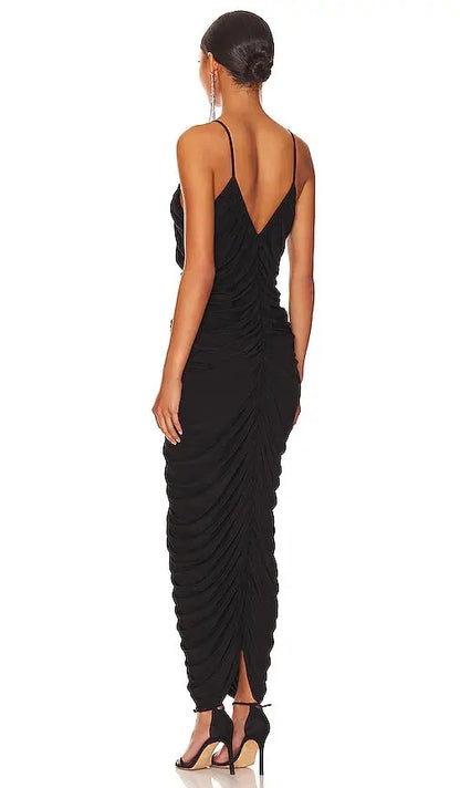 Strappy Ruched Midi- Norma Kamali