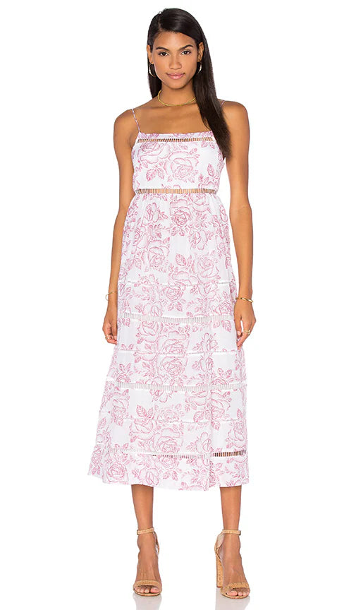 Spaghetti Strap Square Neck- Zimmermann