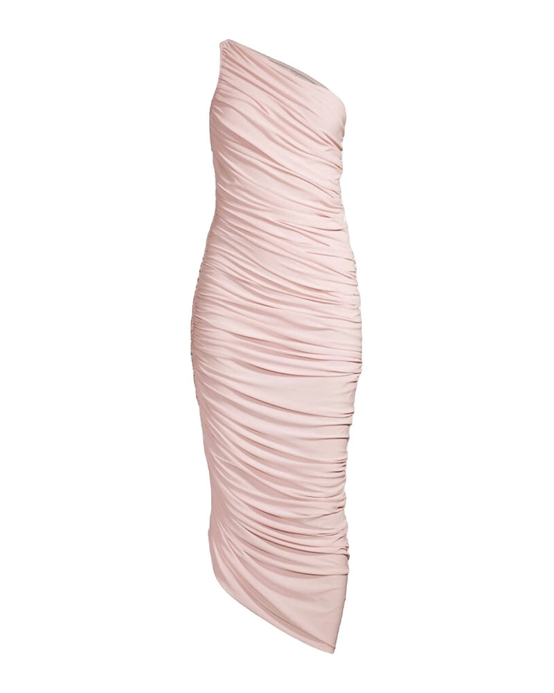 One Shoulder Ruched Diana- Norma Kamali