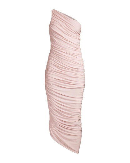 One Shoulder Ruched Diana- Norma Kamali