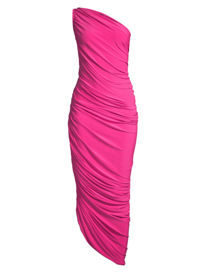 One Shoulder Ruched Diana- Norma Kamali
