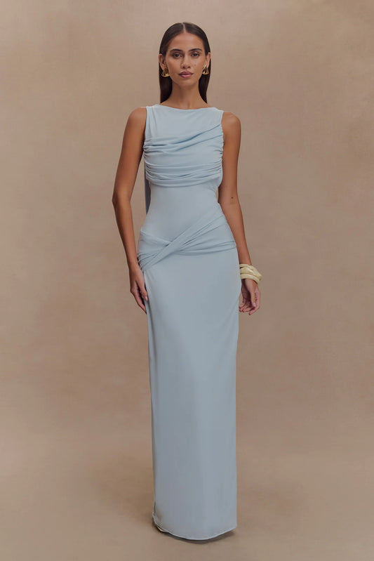 Ruched High Neck- Meshki