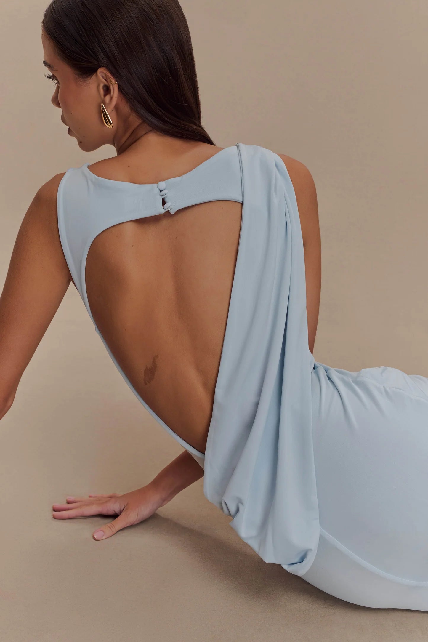 Ruched High Neck- Meshki