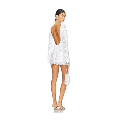 Lace & Sequin Long Sleeve Low Back- Lovers & Friends