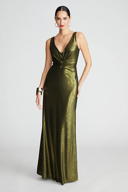 Low V Sequin - Halston