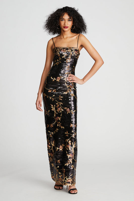 Sequin Floral- Halston