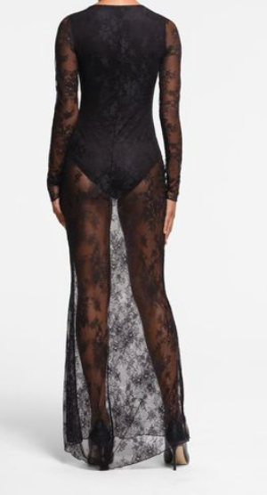 Sheer Lace with BodySuit- Skims
