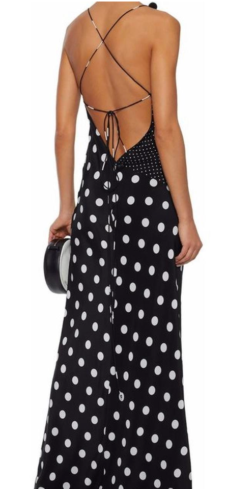 Polka Dot Silk gown- Michelle Mason